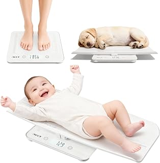 ACCT Multifunctional Baby Pet Scale: Accurate Digital Weight Up to 396lbs, 23" Height Measure, Hold Function, LCD Display