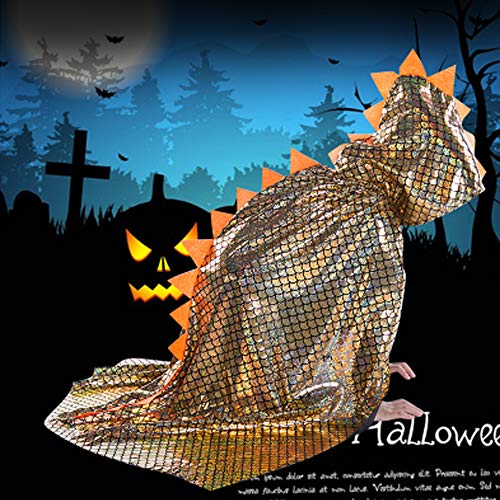YJZQ Kids Dinosaur Halloween Cape Cloak with Hood