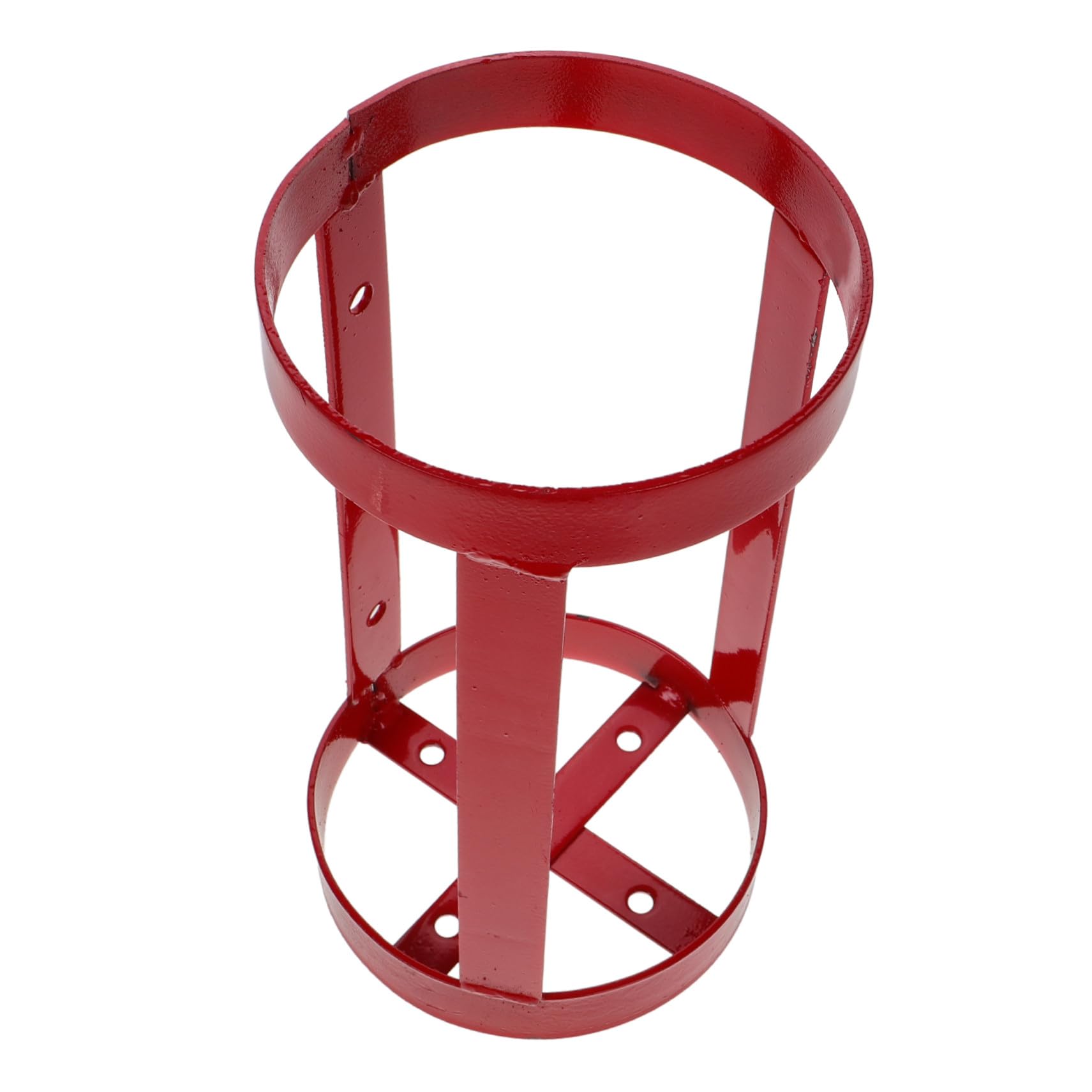 Soporte de Montaje Fijo para Extintor de Incendios Rojo de Hierro