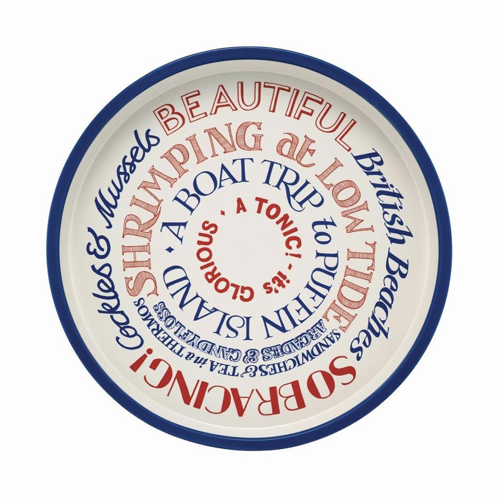 Elite Tins Multicolor Elitetins Emma Bridgewater Coast Toast Deepwell Tin Tray 300 Mm (D)