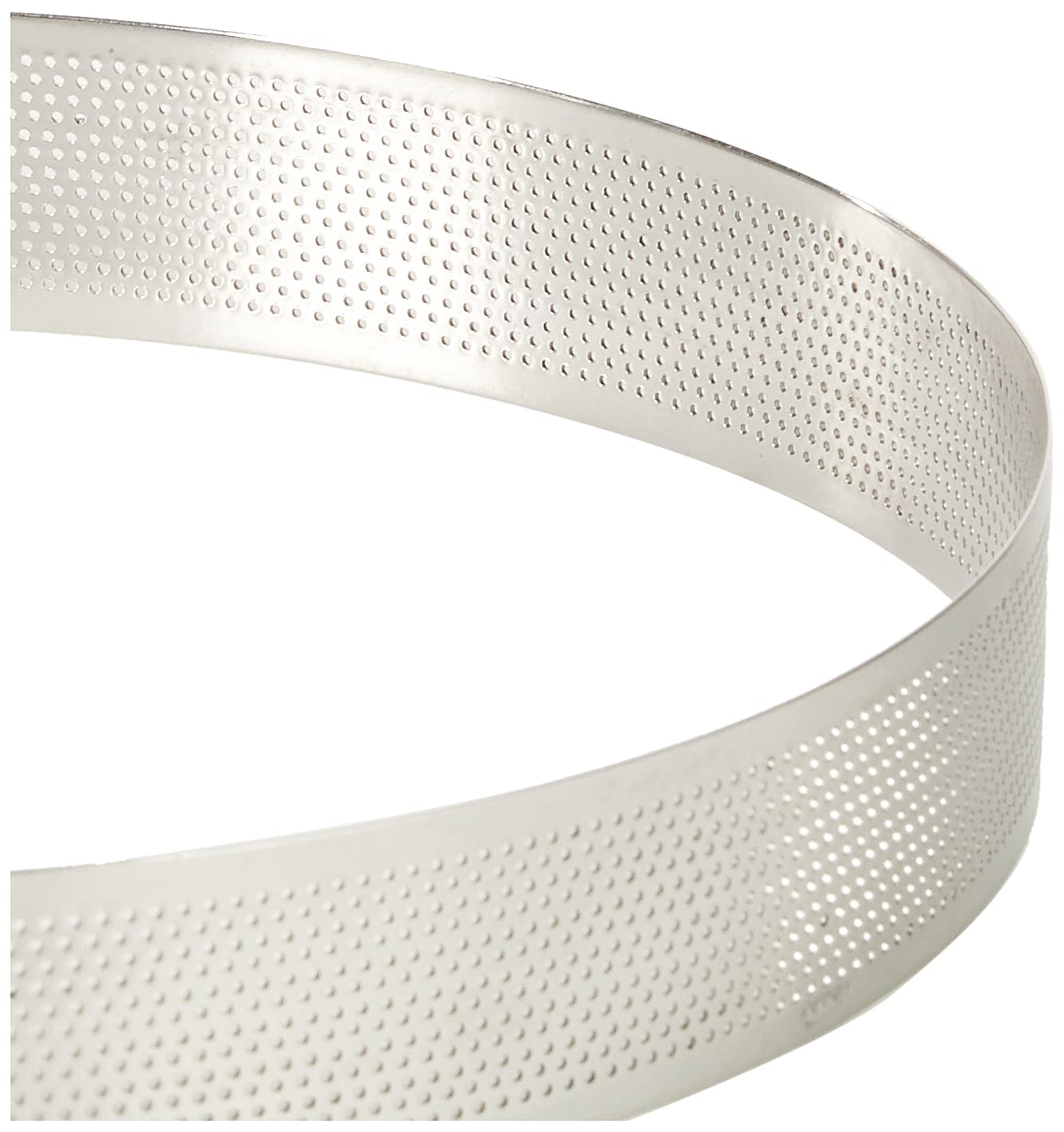 LACOR Stampo Rotondo Forato, Acciaio Inossidabile, Grigio, 24 cm (68554)