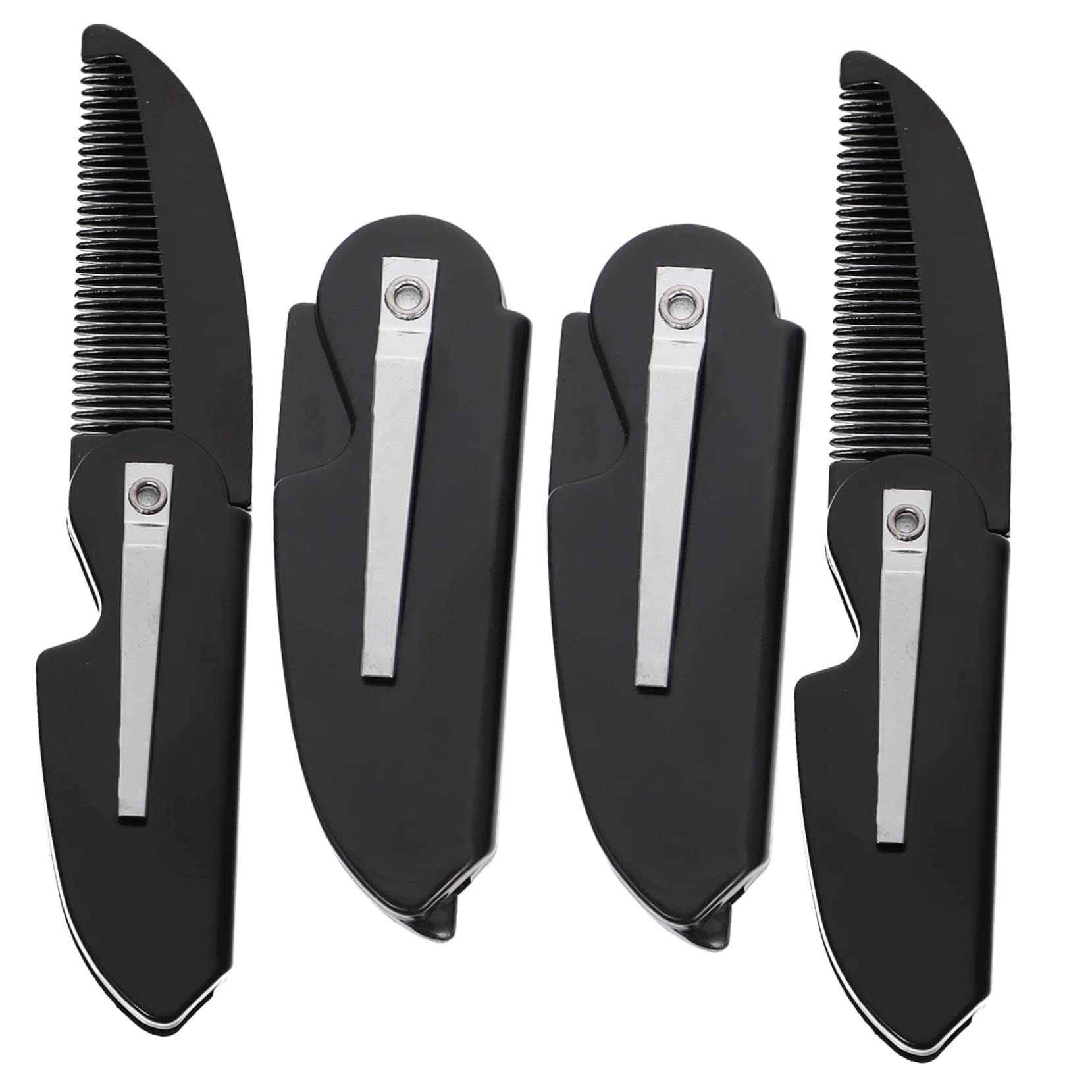 MUSISALY Professional Beard Comb Set Men's Hair Combs Portable Mustache Grooming Tool Travel-friendly