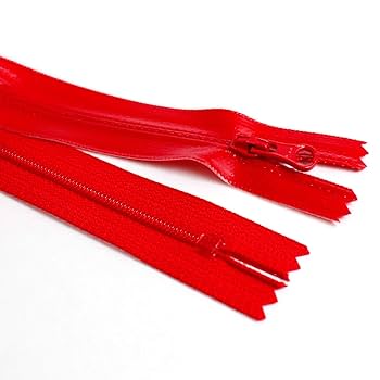 Amazon | Y.K.K 止水ファスナー 赤 25cm 3CFT25-519