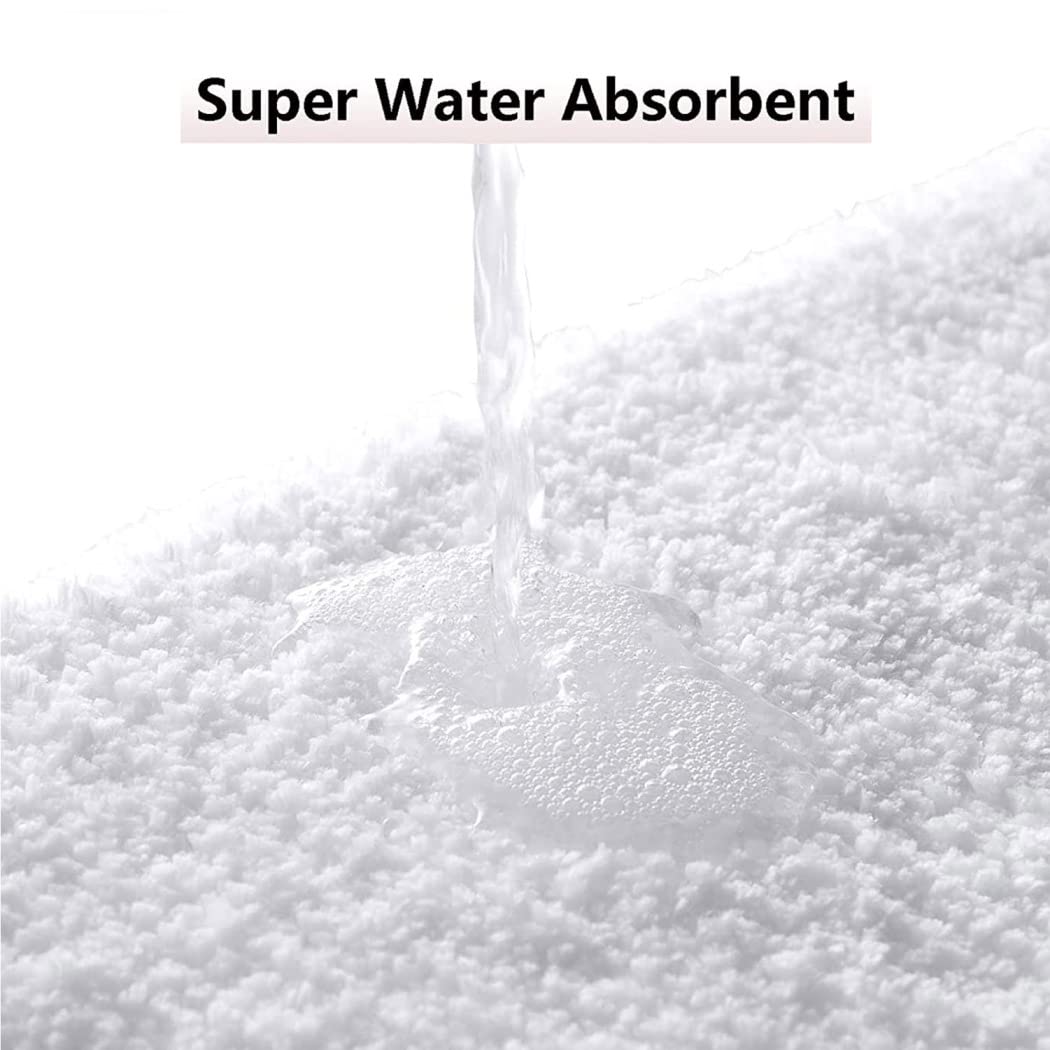 Tappeto Doccia Angolare Tappeti da Bagno Curvo Antiscivolo Tappetino da Bagno Microfibre Morbide Assorbenti Tappetino Lavabile in Lavatrice,1,45X100 CM
