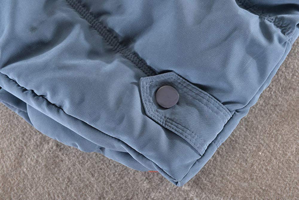 &ET Damen Steppweste,Damen Weste Stehkragen Abnehmbare Kapuze Verdicken Warme Marineblaue Steppjacken Für Damen Mit Reißverschluss Gepolsterte Taschen Herbst Winter Baumwollweste Für Mädchen Damen