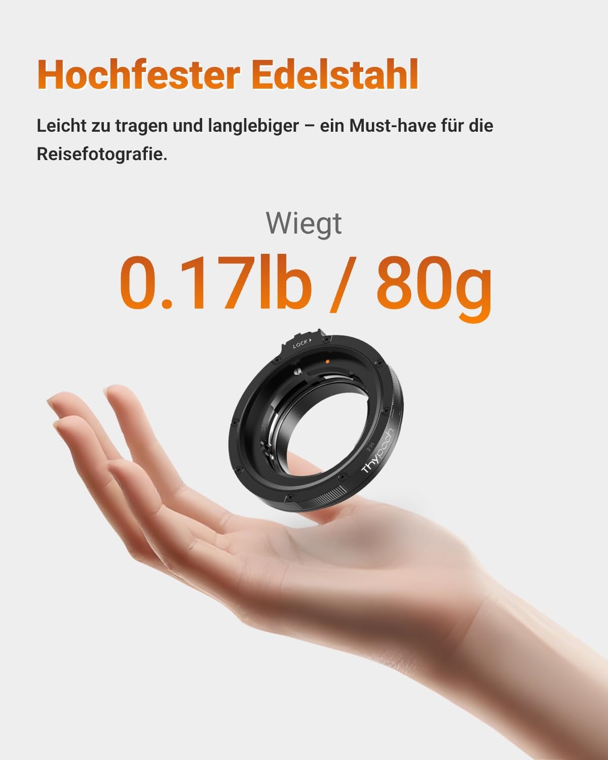 Thypoch Objektivadapter M-Mount auf Canon RF-Mount Kameras R1 R3 R5 R6 R7 R8 R10 RP R50 R50V R100 90D 200DII 1DX Mark III 5D Mark IV 6D Mark II
