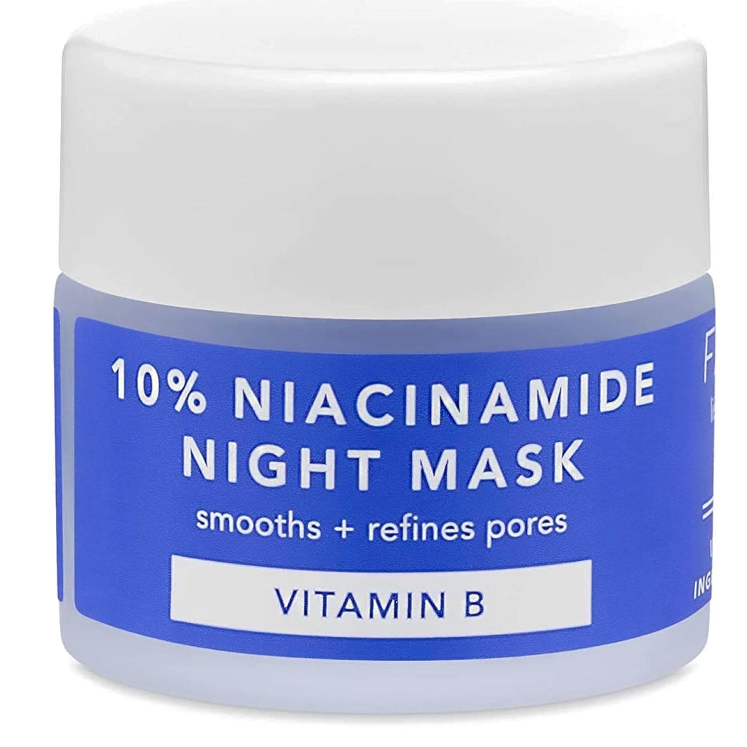 FarmacyNiacinamide Overnight Face Mask - Pore Refining Facial Mask with 10% Niacinamide - Replenishes Moisture Barrier with 3% Panthenol + Blueberry Seed Oil for Soft, Supple Skin (9ml)