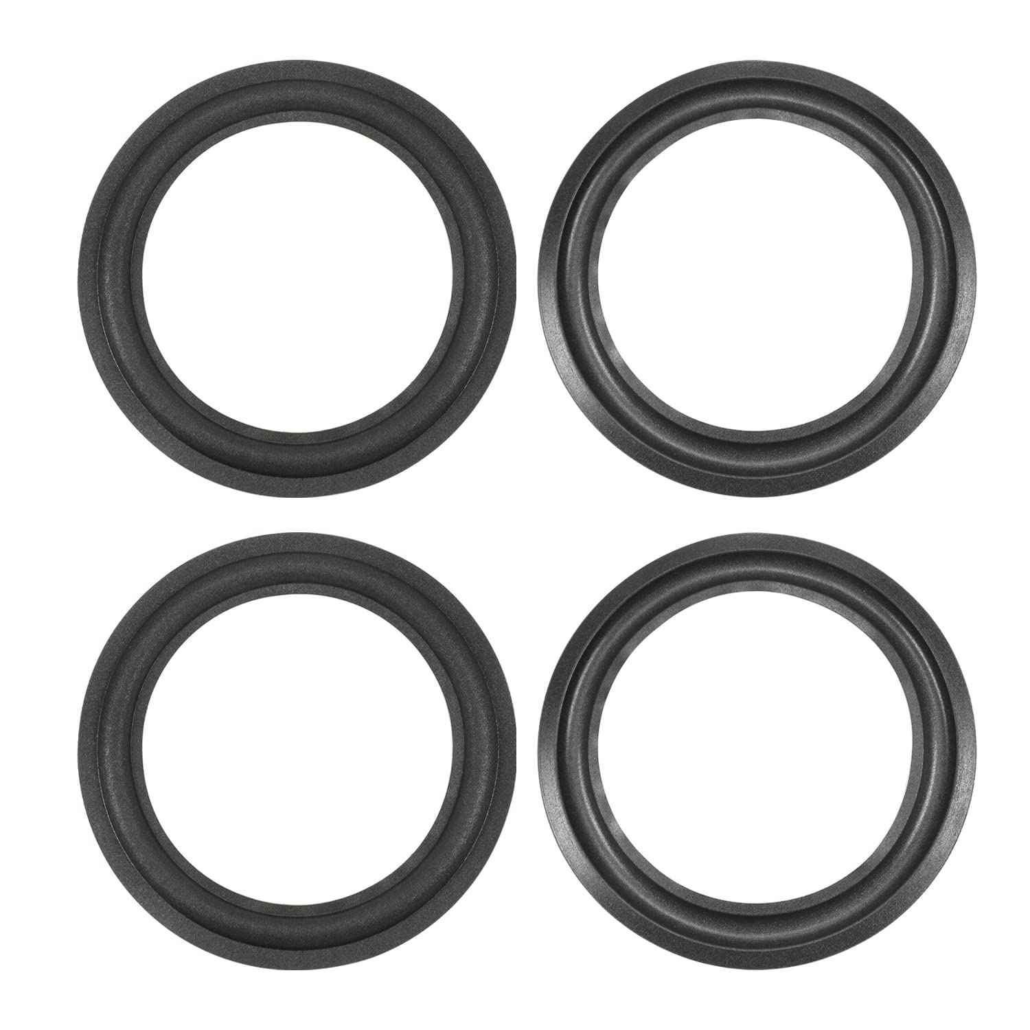 Fielect 6inch/155mm Speaker Foam Edge Surround Rings Replacement Part for Speaker Repair or DIY 4pcs