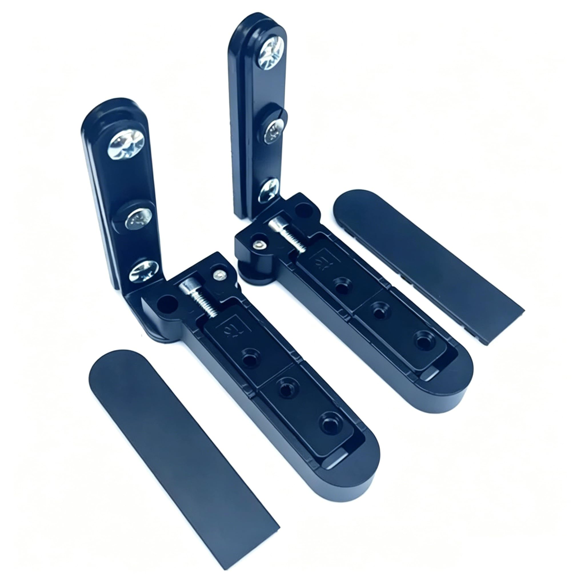 Bisagra pivotante oculta 3D regulable, eje de altura pesada para puertas de madera ocultas, uso interior y exterior, 1 par