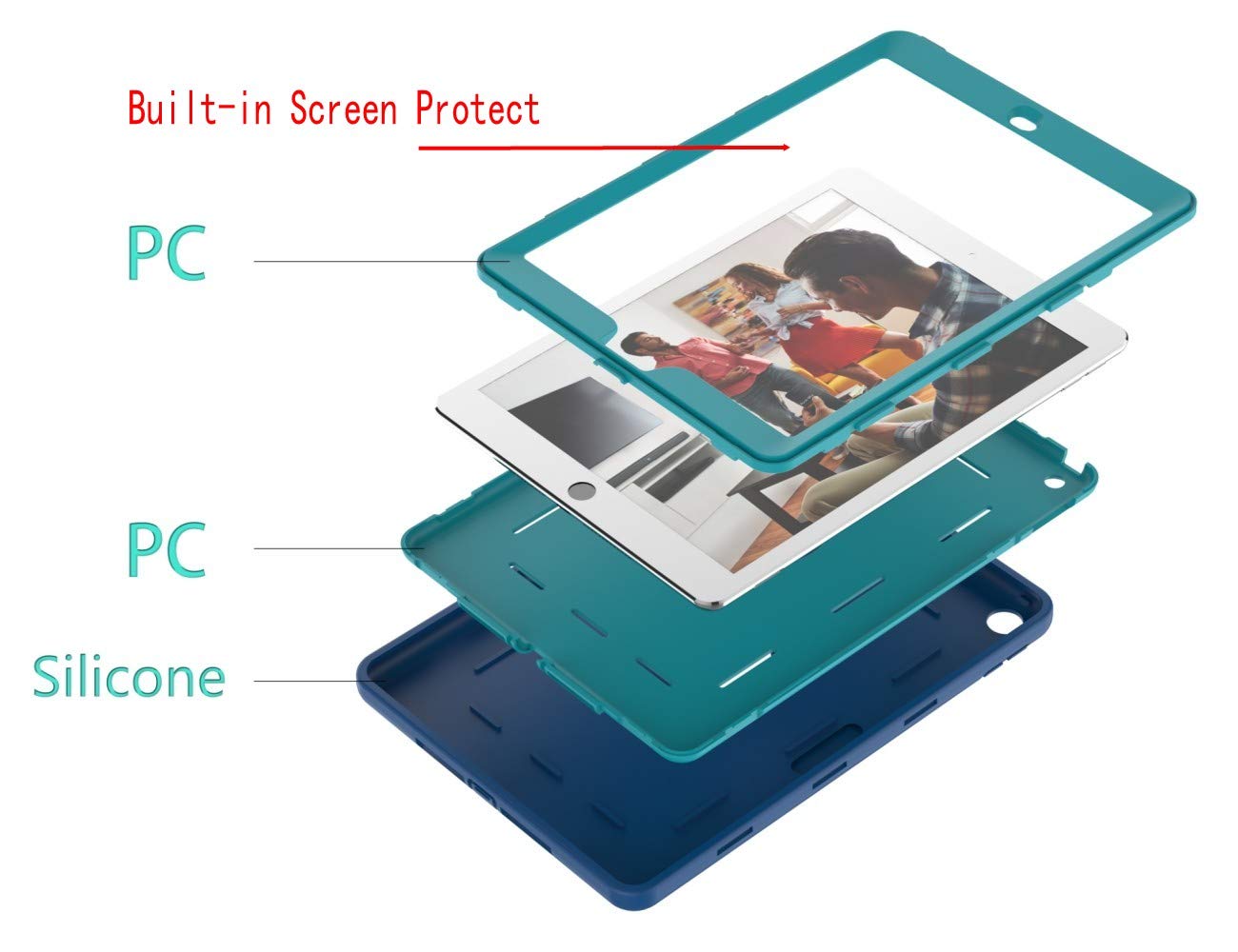 iPad第8世代 Amazon.co.jp: iPad 第8世代ケース 内蔵スクリーンプロテクター付き