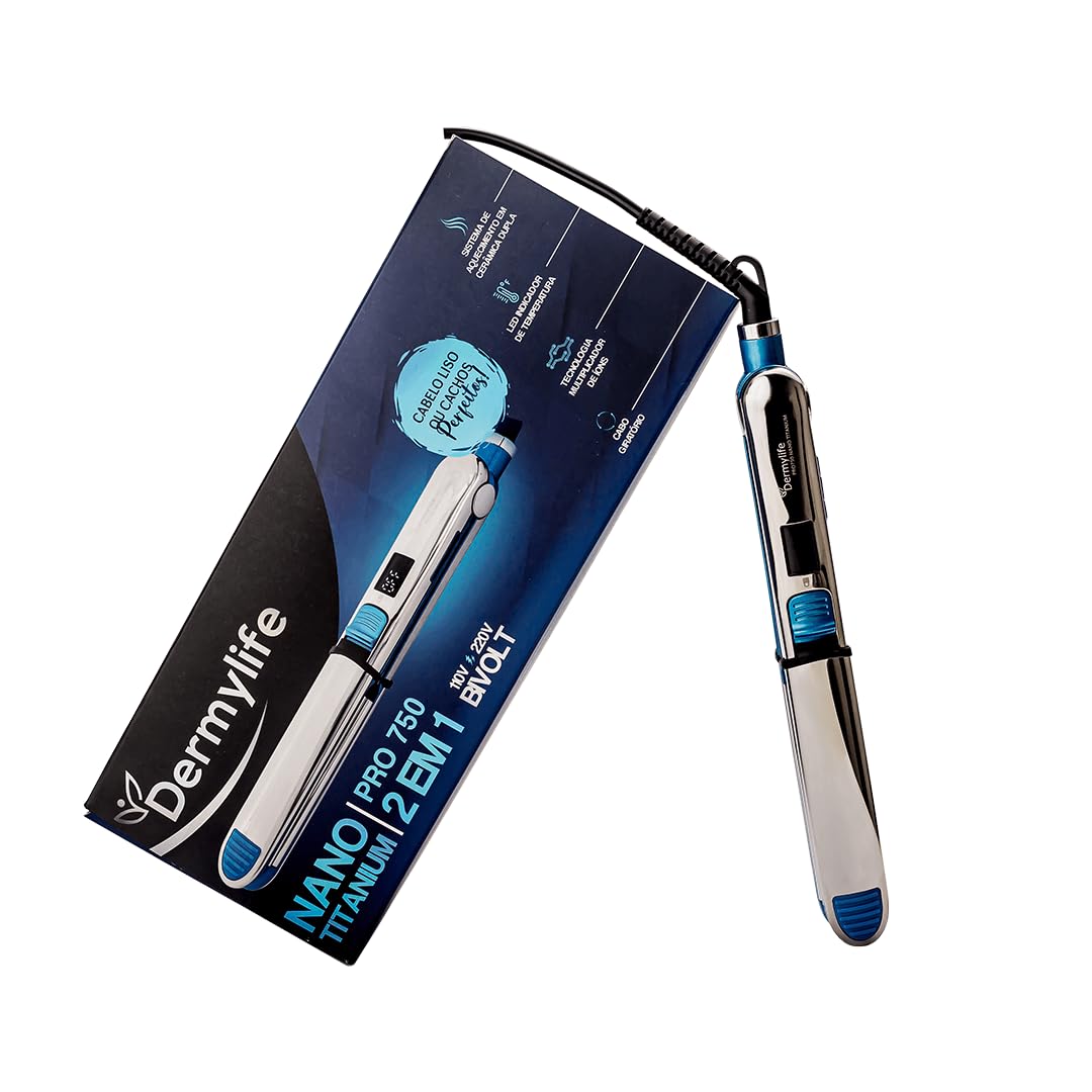 Dermylife Prancha Nano Titanium Profissional Pro750 Bivolt - 1 cm
