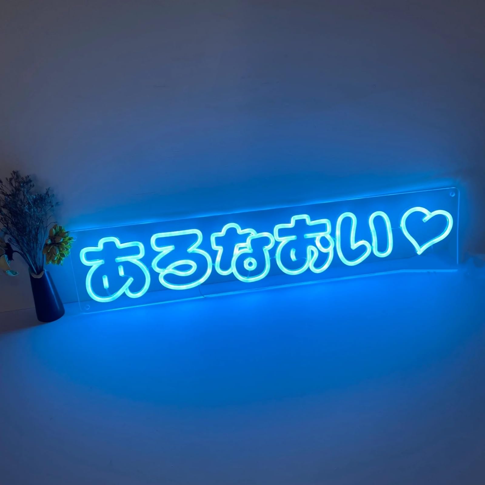 Kawaii かわいいLed Neon Sign Japanese Cherry Blossoms Light up Wall Decor Sign for Girls Room Bedroom Store Decoration Birthday Party Christmas