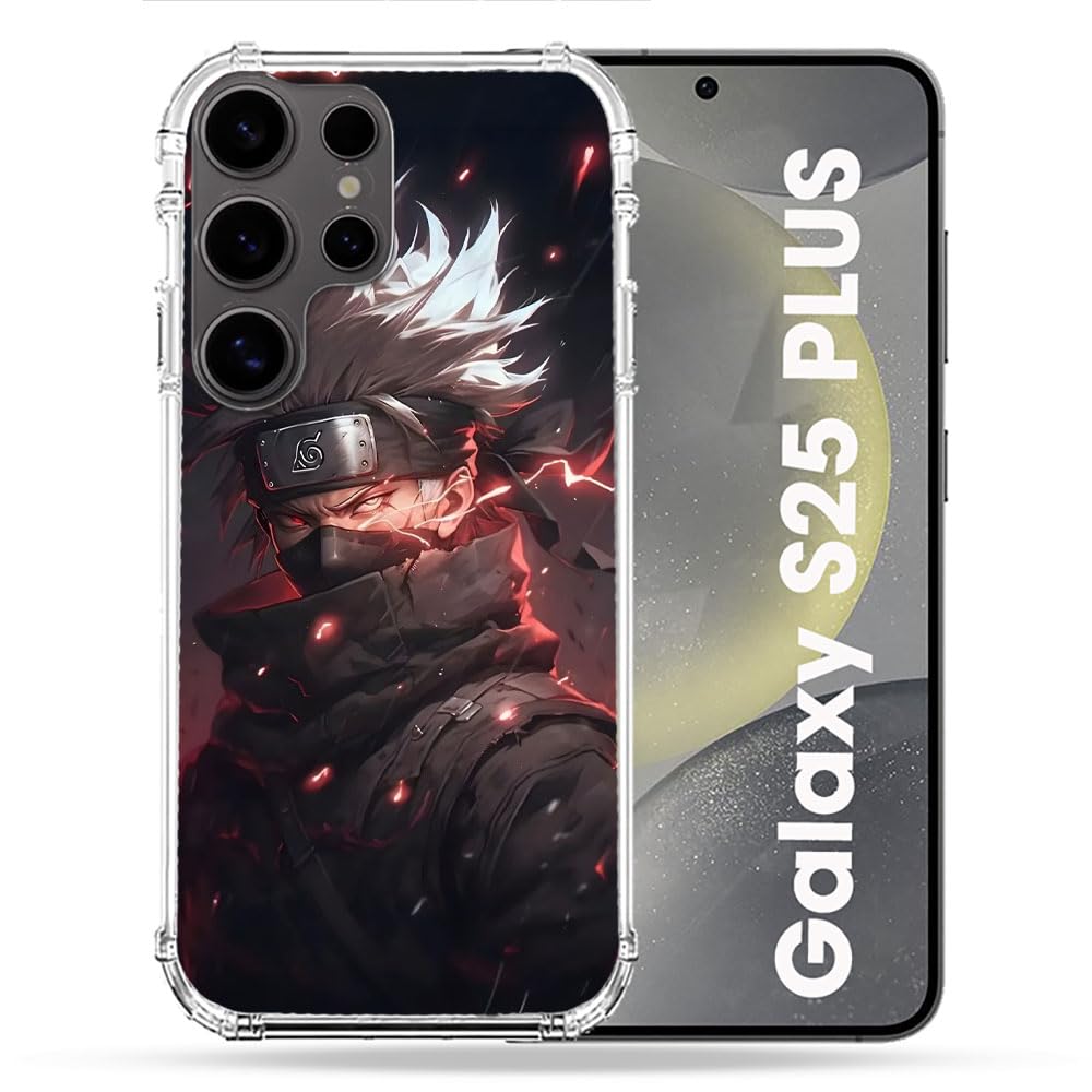 Cokitec Reinforced Case for Samsung Galaxy S25 Plus Manga Naruto Kakashi Dark