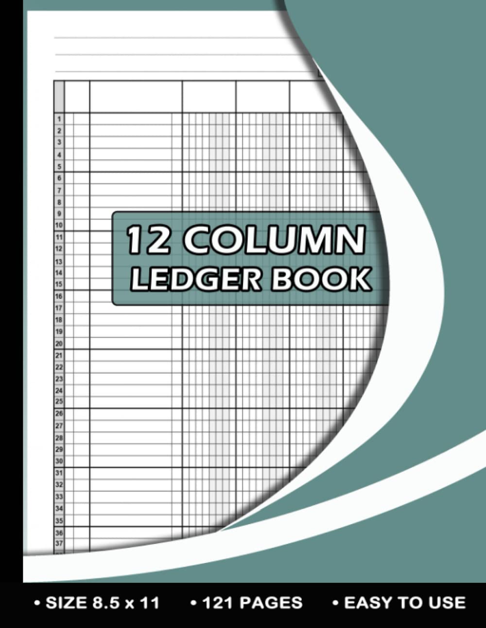12 Column Ledger Book: Accounting Ledger Book for Bookkeeping, Columnar Pad: 12 Column Ledger, Income and Expense log book For Small Business and Personal Finance / High Quality Cover ,110 Pages .