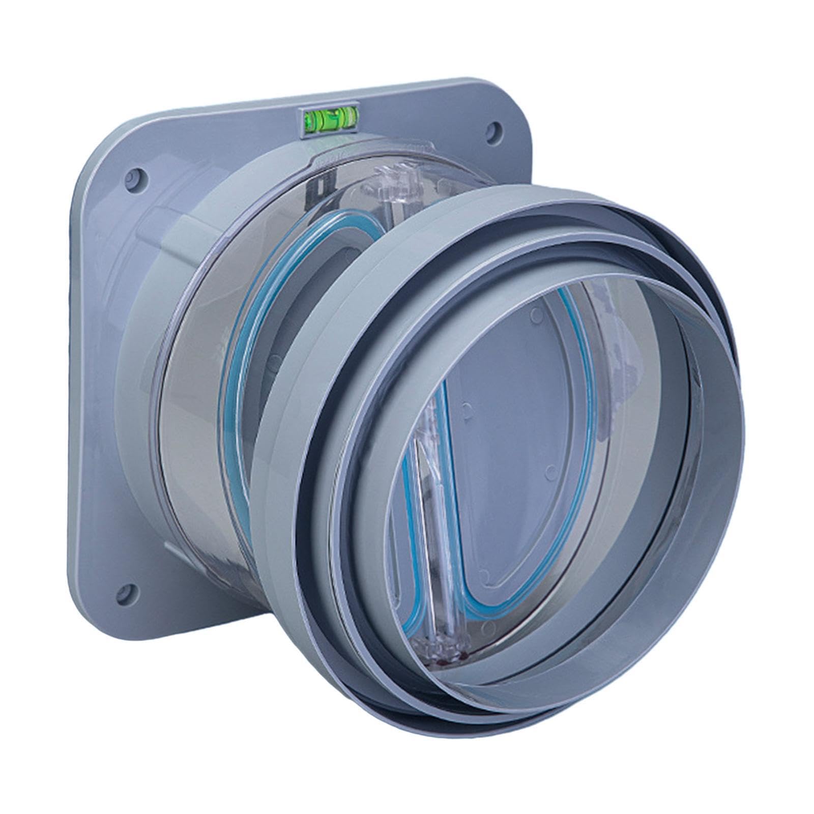 QUILSTM Detachable Backdraft Damper Inline Extractor Fan Provides Exceptional Odor Resistance and Heat Resistance Features with Durable Build Detachable , Gray , S