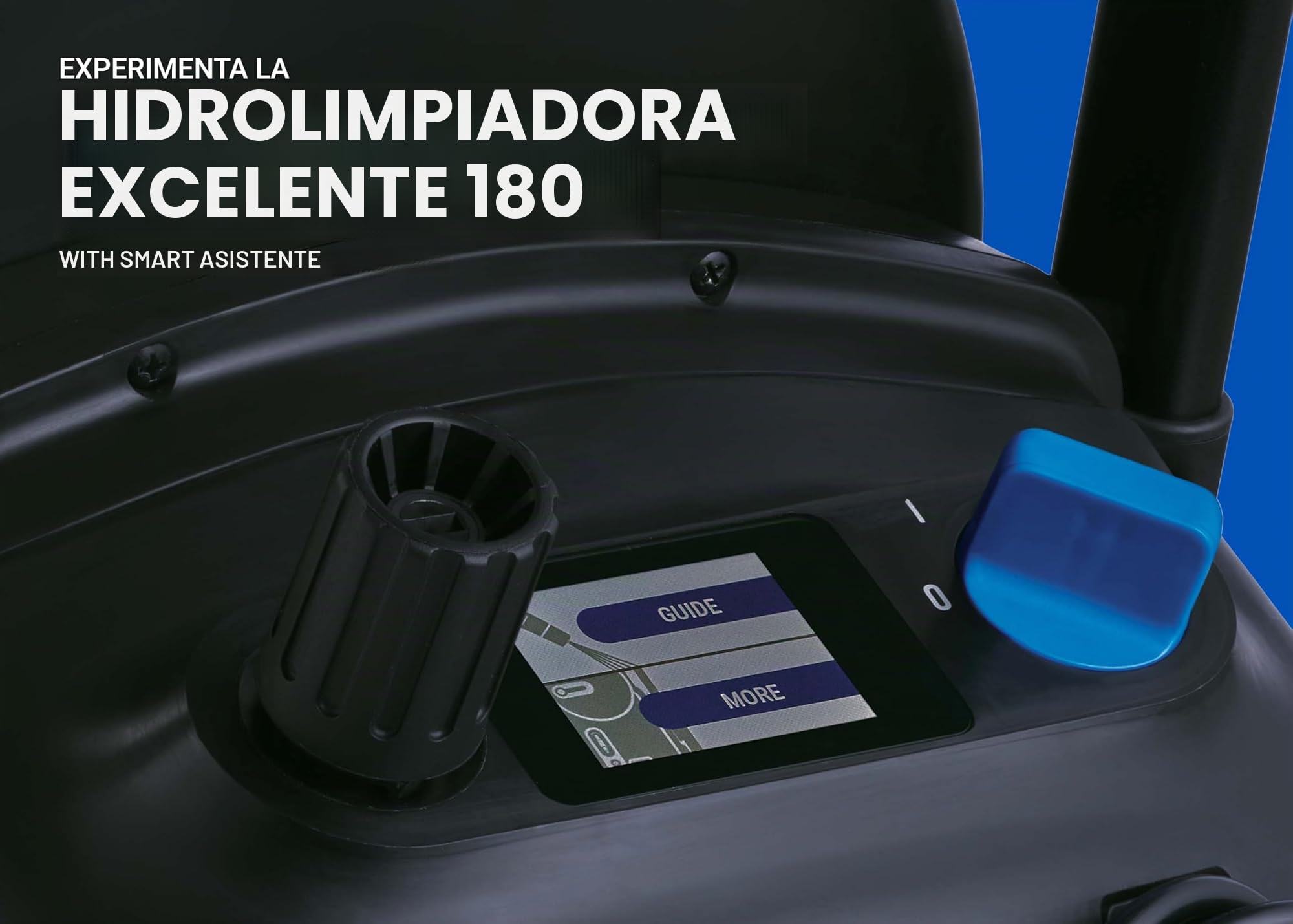 Nilfisk Hidrolimpiadora de Alta Presión Excellent 180 Bares con Smart Assistant - Limpiadora de Gran Rendimiento y Robusta para Jardín, Patios y Coches (2800 W)