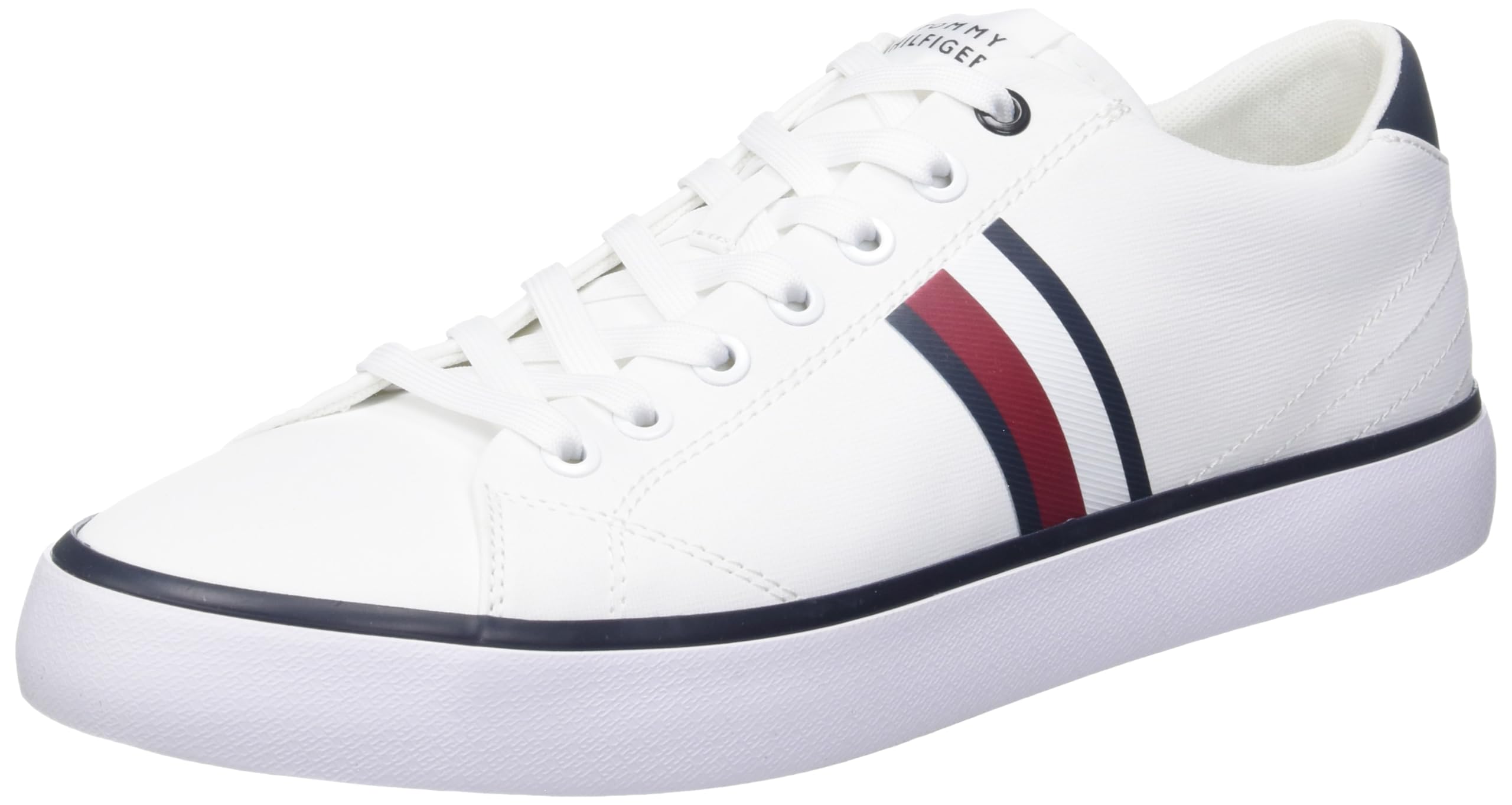 Tommy Hilfiger Malla de Rayas Bajas TH Hi Vulc, Tenis vulcanizados Hombre