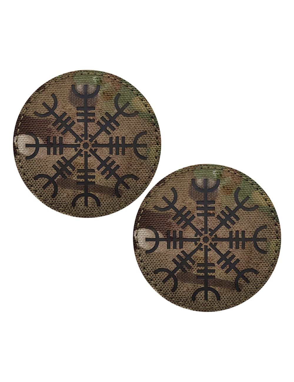 Buy 2 PCS AliPlus Viking Aegishjalmur Patches Helm of Awe PatchesIR