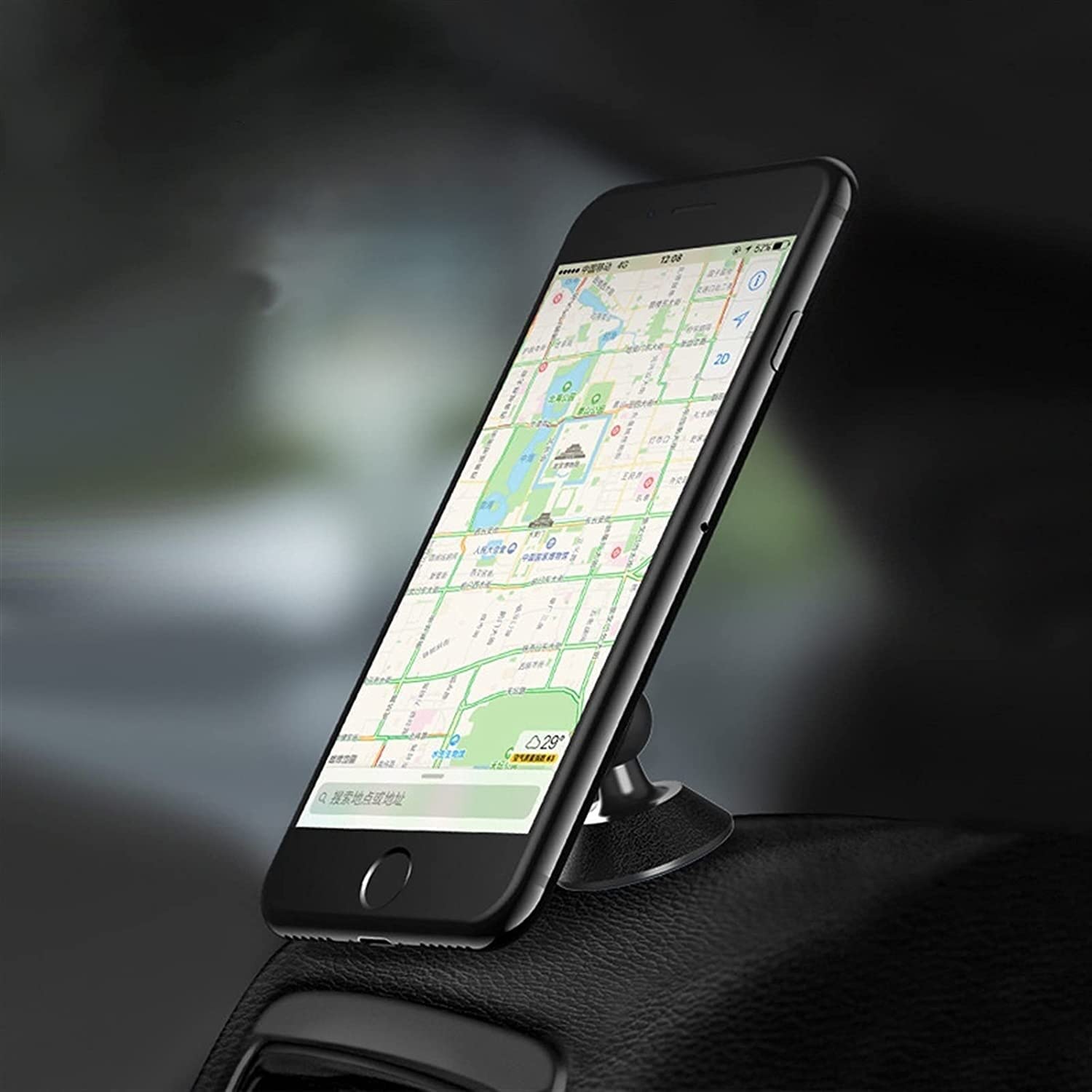 Uchwyt Telefon Uniwersalny uchwyt samochodowy na telefon Uchwyt magnetyczny Obrotowy stojak ze stopu aluminium o 360 stopni Do Samochodu