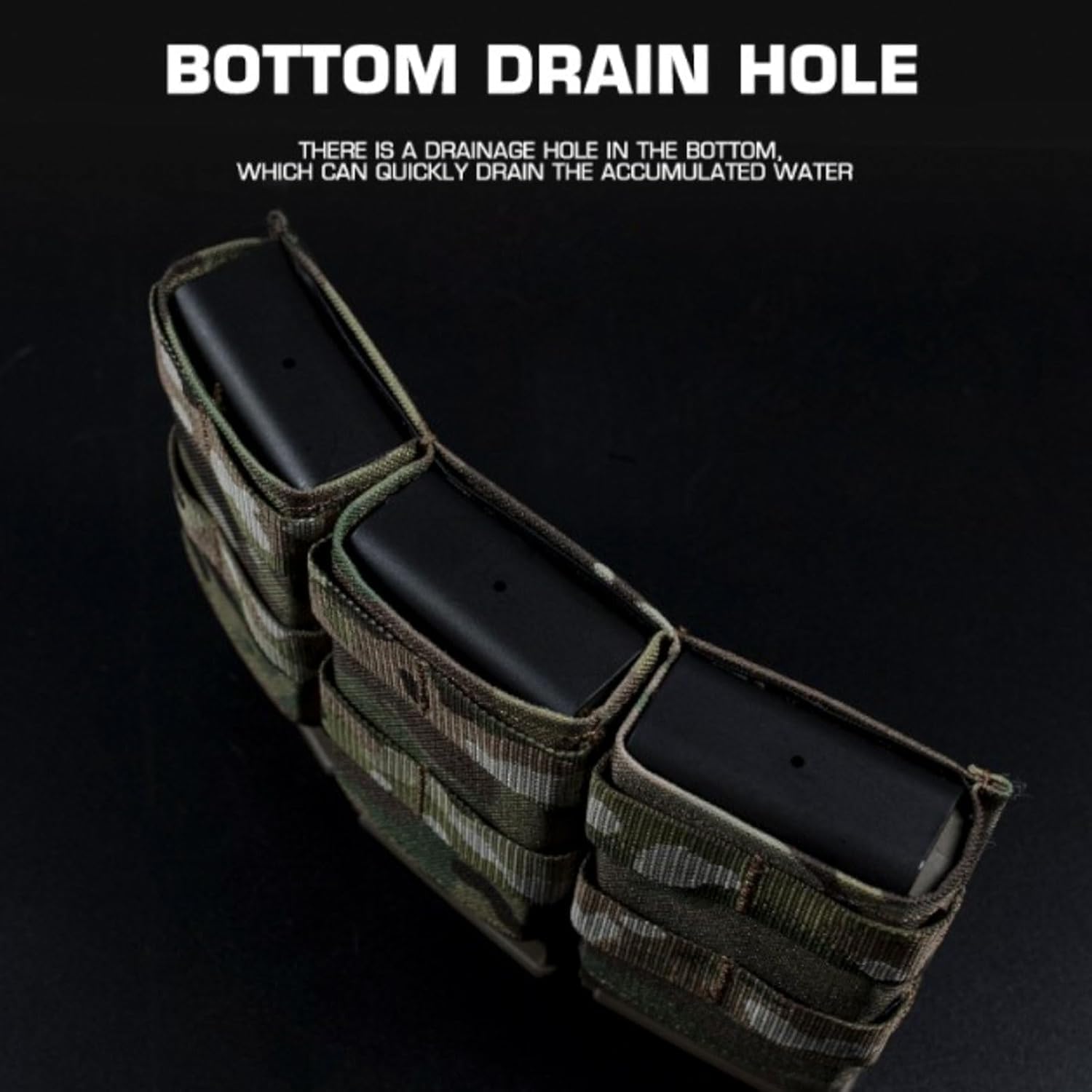 Tactical Triple Medium Fast Open MOLLE 7.62 K.YWI K.ydex Wedge Insert Magazine Pouch Belt Malice Clip S.R25 M.1A F.AL Accessories