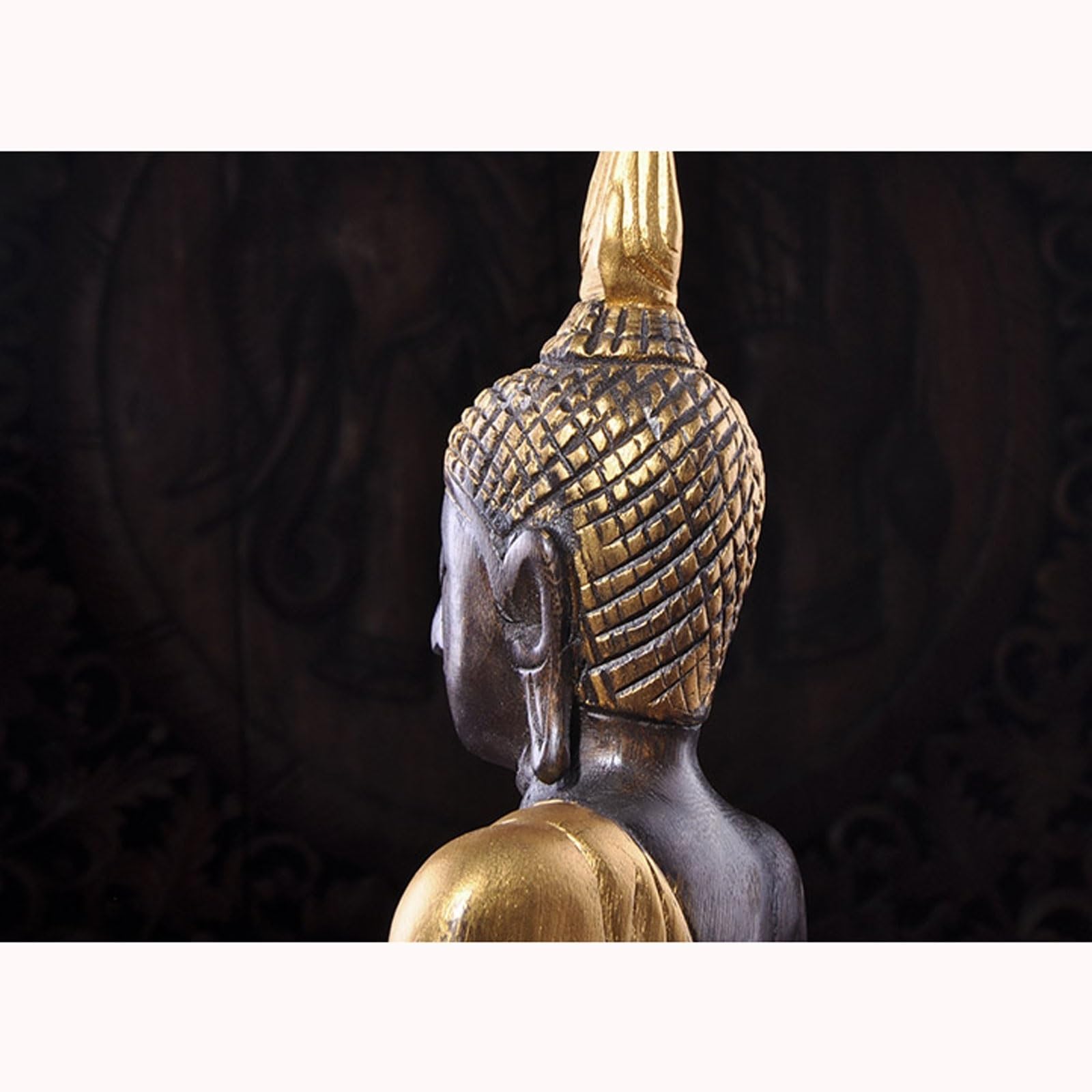 Posąg Buddy do medytacji wewnątrz Zen Bodhisattwa Rzeźba Wystrój domu Statua Biurko Dom Dekoracja Biura Mała Rzeźba Medytująca Statua Buddy Rzeźba