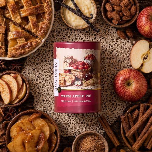 Image of M&SENSE Warm Apple Pie Scented Soy Fall Candles, 11.3 oz