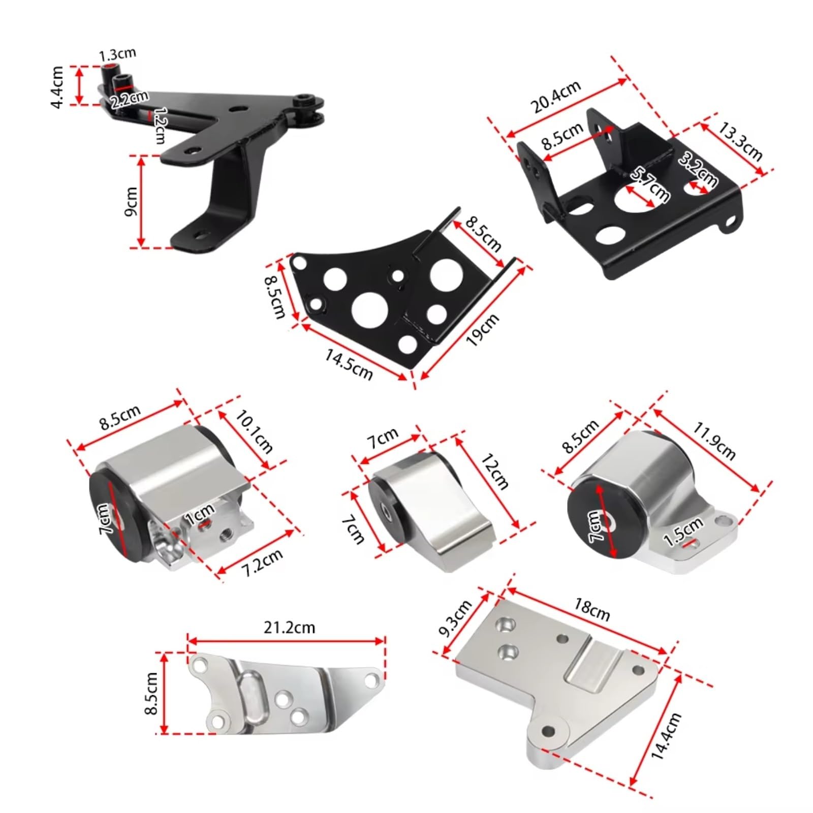 Auto Compatibile Con Civic K20 K24 EK Chassis K-series 1996 1997 1998 1999 2000 Kit Di Sostituzione Staffa Di Montaggio Motore Motore