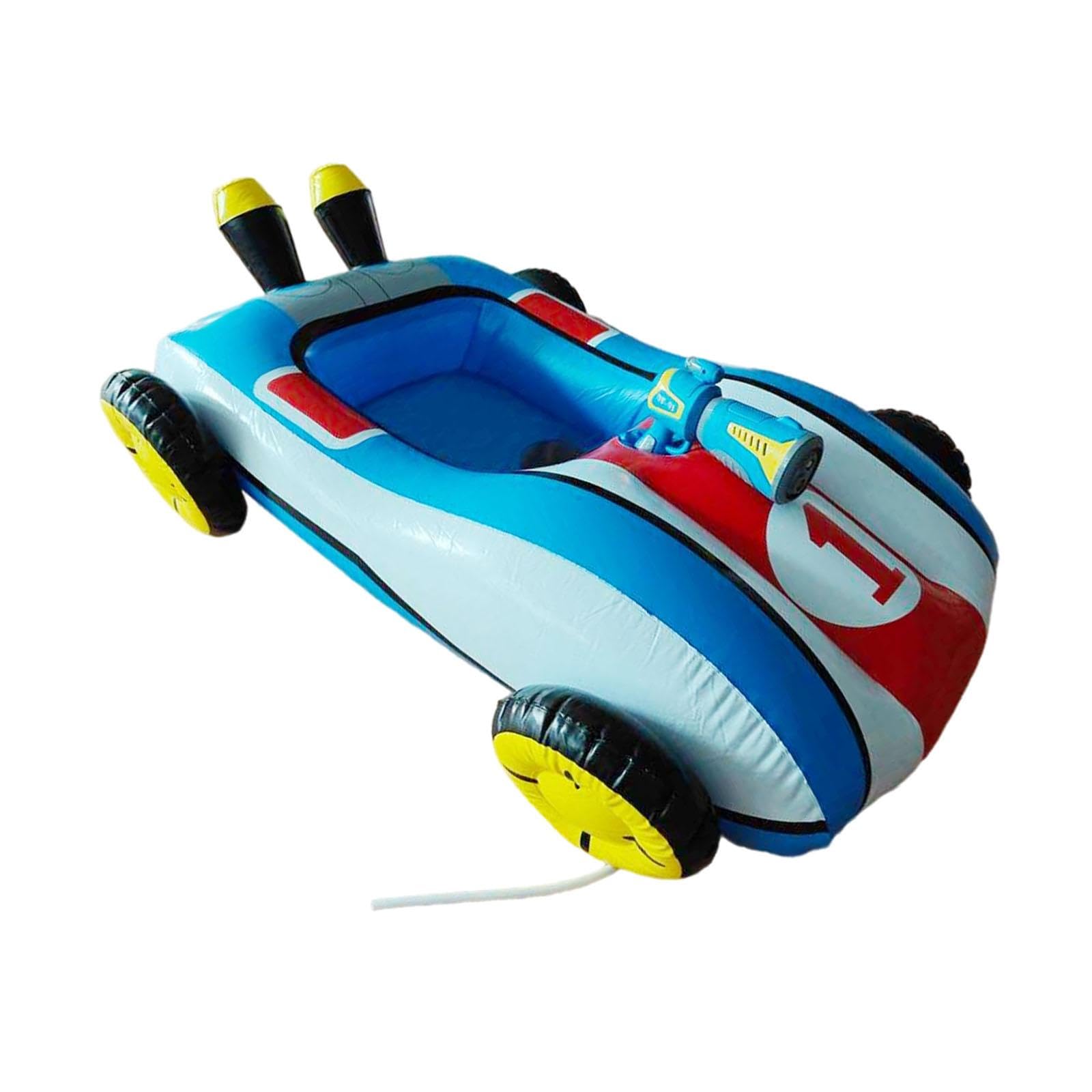 Bouée de Piscine Créative En Forme de Voiture de Course pour Enfants, Idéale pour Les Fêtes et Les Jouets D'été.