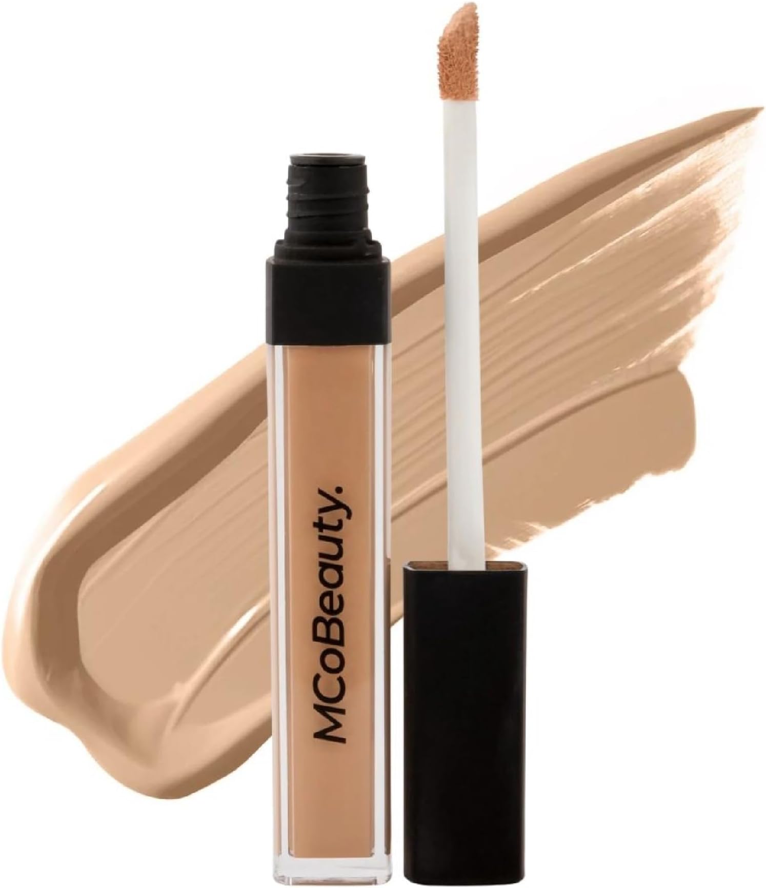 MCoBeauty Brighten and Perfect Cream Concealer 1.5 Medium Natural Buff - Under Eye Concealer Dark Circles Color Corrector for Women - Hydrating Medium Coverage, Vitamin E Hyaluronic Acid Aloe Vera