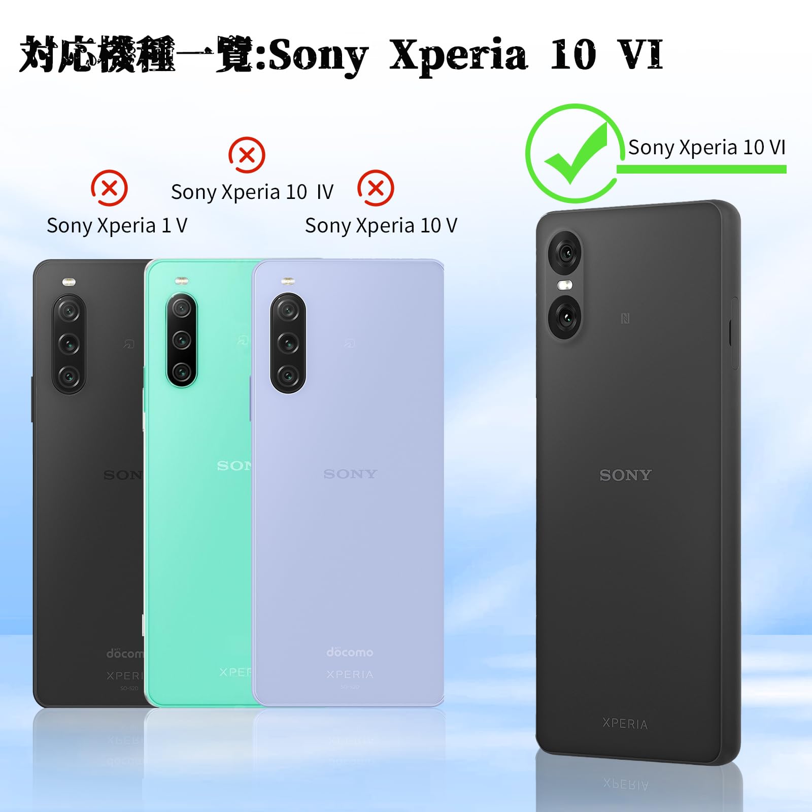Amazon.co.jp: Xperia 10 VI 用 ケース クリア SO-52E SOG14 用 