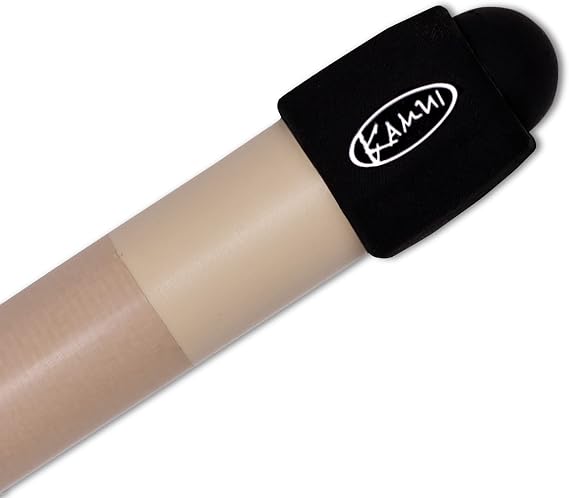 KAMUI Billiard Cue Tip Protector 2-Pack Leather Burnisher (Black)