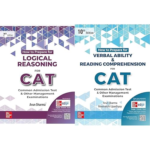CAT Books by Arun Sharma 2024 ( Set of 2 Books ) || Logical Reasoning + Verbal Ability and Reading Comprehension