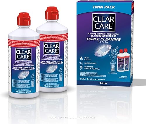 Clear Care Solución para lentes de contacto 12.2 fl oz Pack de 2