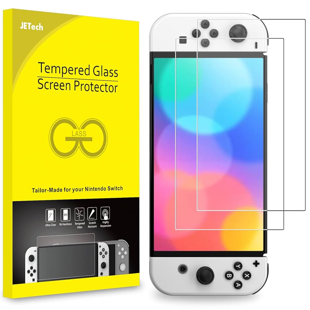 Nintendo Switch 有機ELモデル + 強化ガラス 有機ELモデル専用】Nintendo Switch ブルーライトカット 強化