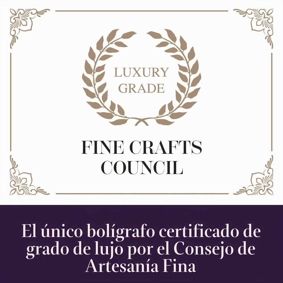 Bond & Regent Bolígrafo de punta redonda de grado de lujo certificado en negro brillante y oro de 24 quilates, bonito regalo para hombres y mujeres