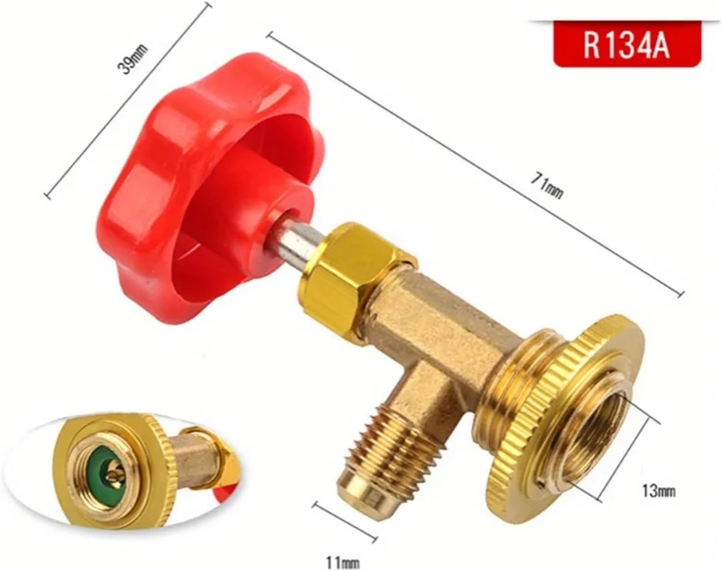 Car Air Conditioner Refrigerant Opener 1 Piece Car AC Tank Tap Valve Opener R134a M14 / 1/4" Anti-leak Switch