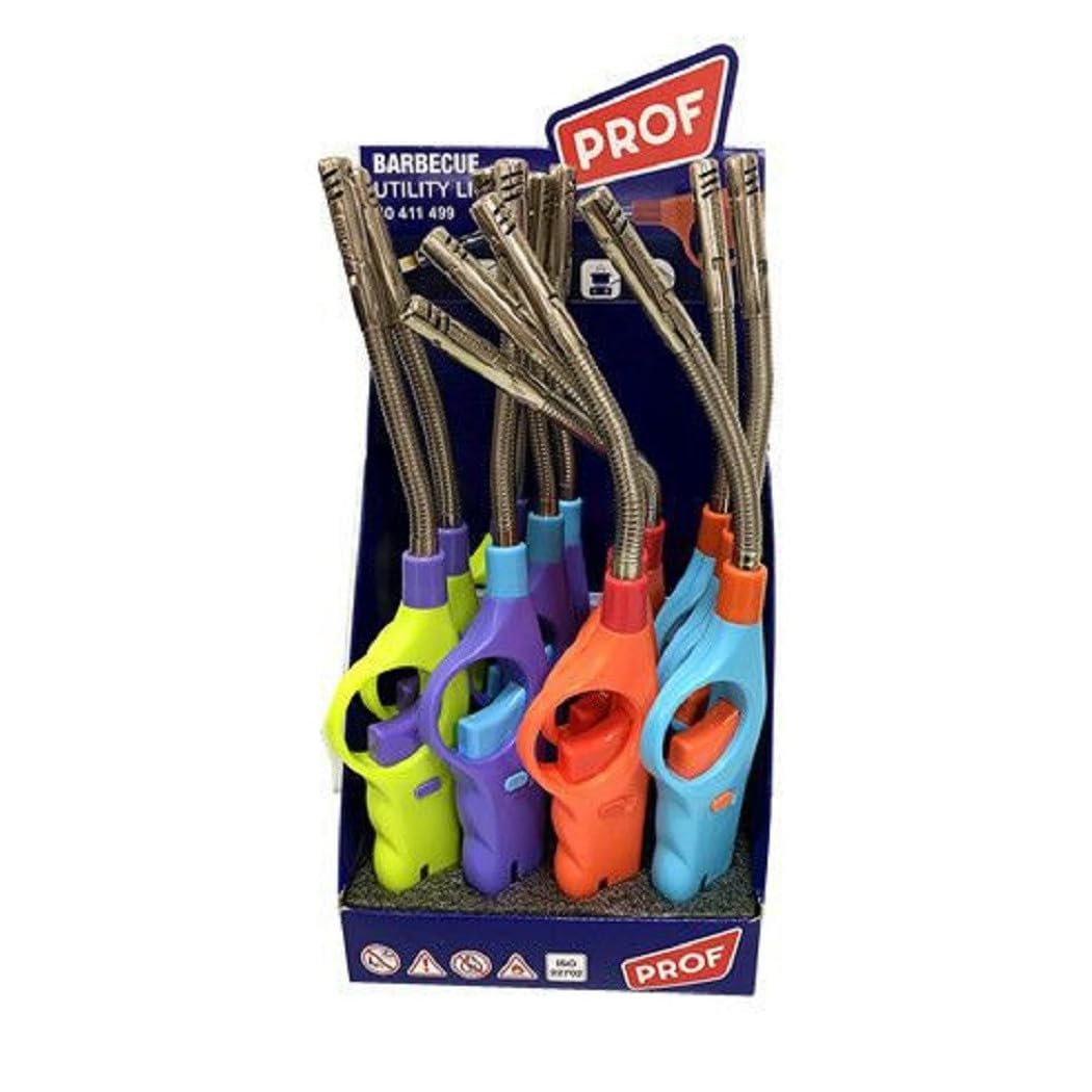 Lot d'allume-gaz flexibles Prof Hake bicolores rechargeables