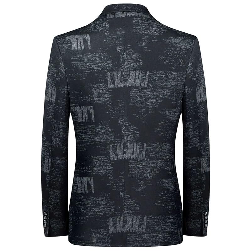 Men's Printed Lightweight Casual Spring Trendy Lapel Two Button Slim Fit Sport Coat2