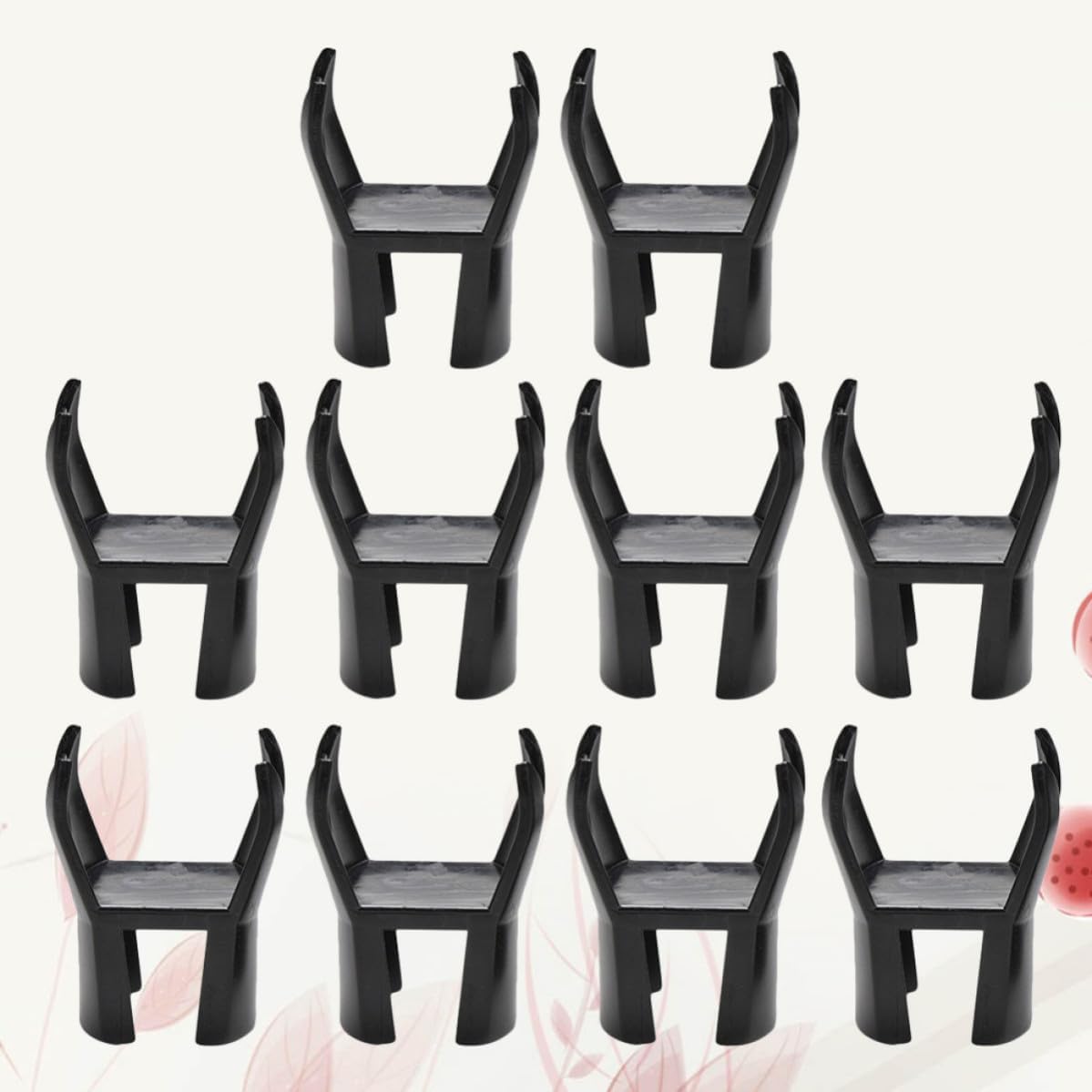 GANAZONO 10 Pcs Portable Golf Ball Retriever Picker Tool with Rubber Grip Attaches to Putter for Playing Golf Protects Back and Knee