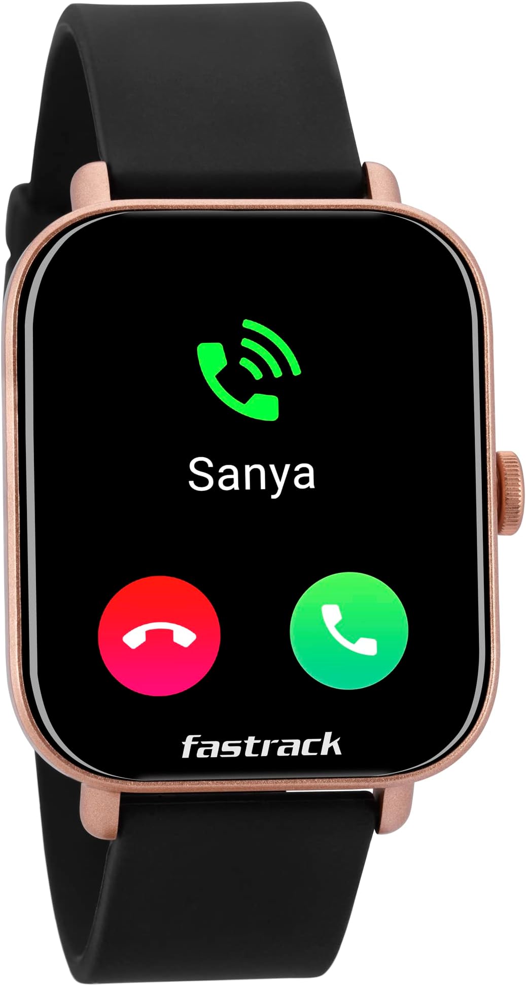 Fastrack Reflex VOX 2.0 Smart Watch|BT Calling|1.8" (4.6 cm) HD Display|Music Storage|TWS Connect|AI Voice|50+ Sports Modes|100+ Watchfaces|BP Monitor|SpO2|Sleep Tracker|Fast Charge|Rose Gold