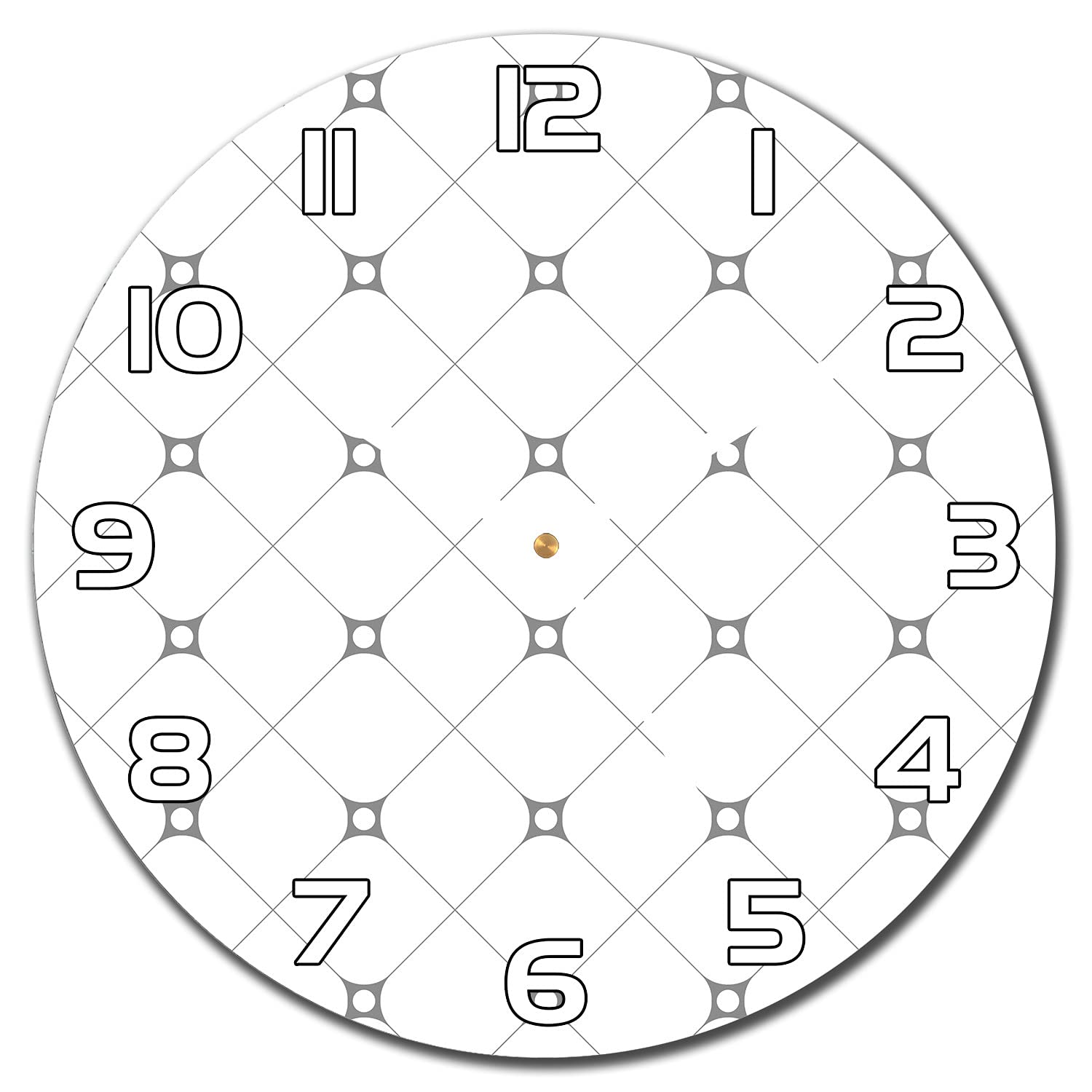 Horloge en verre 30 cm cuisine salon pour remplacer vos tableaux ternes