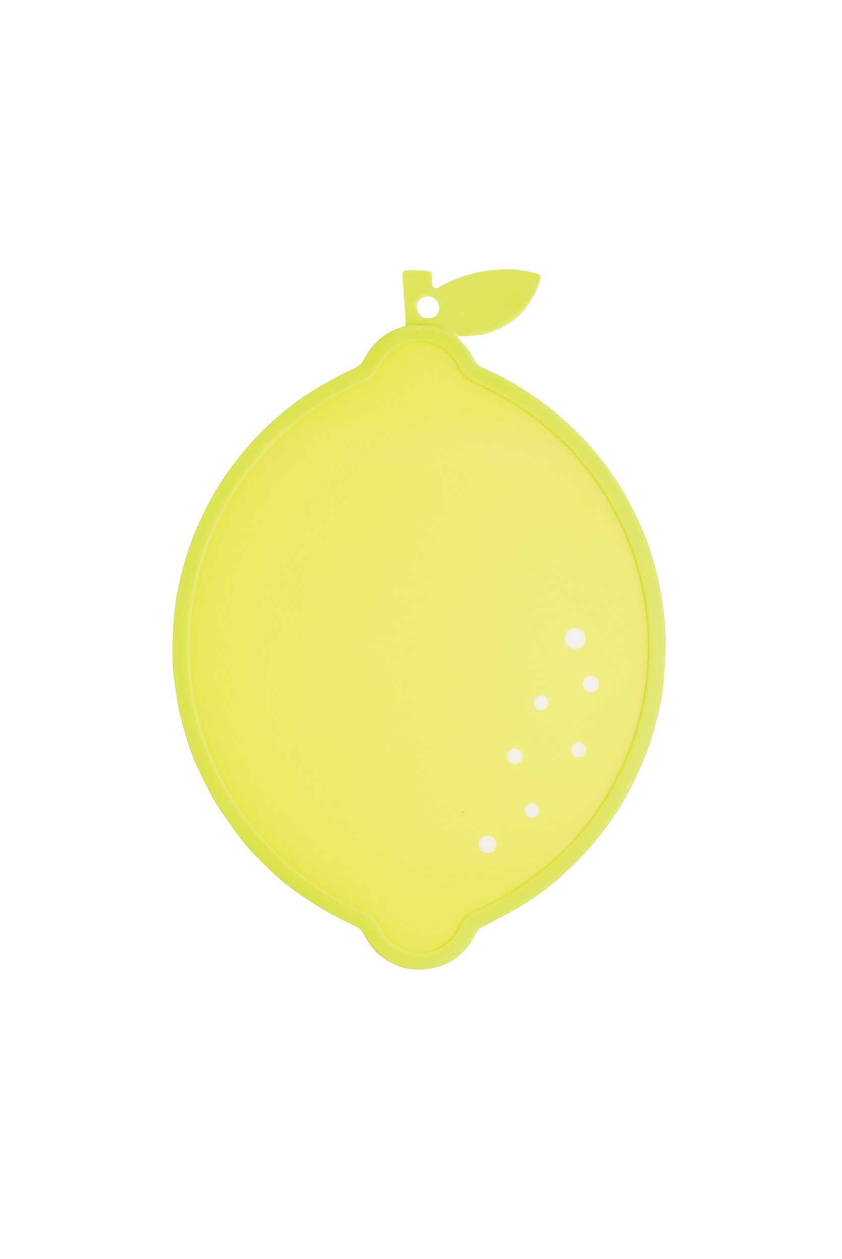 KitchenCraft Reversible 'Cut & Serve' Novelty Plastic Chopping Board, 29 x 20 cm - Lemon Design