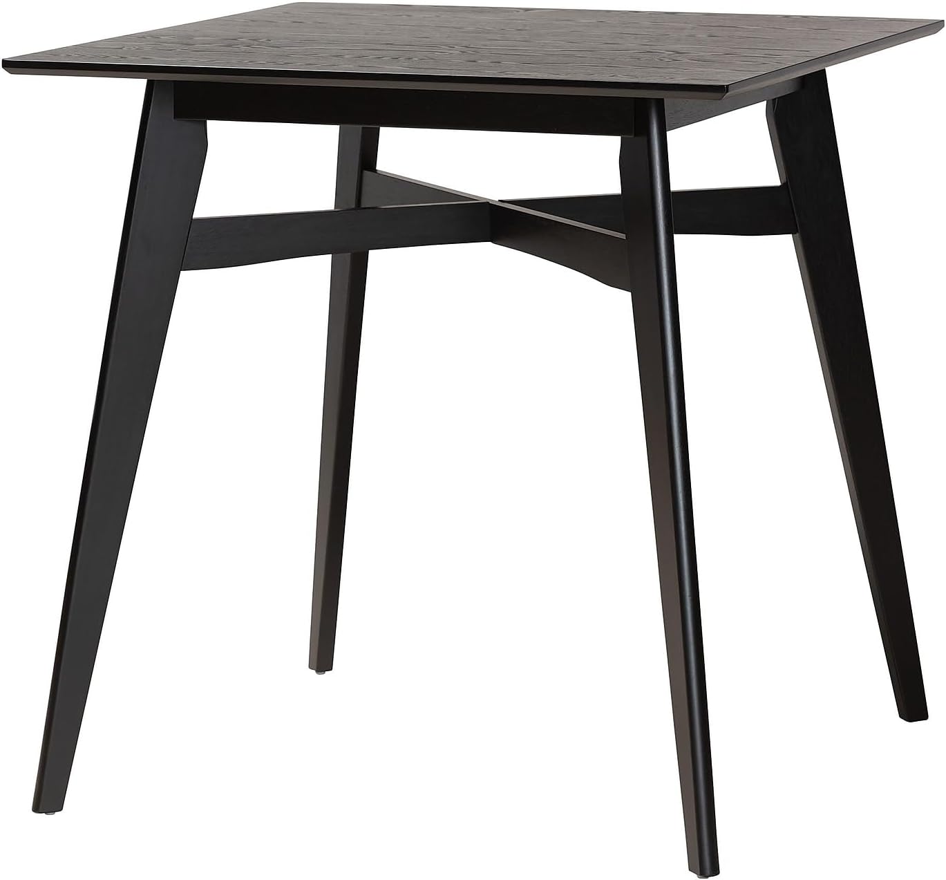 Baxton Studio Leena Black Finished Wood Counter Height Pub Table