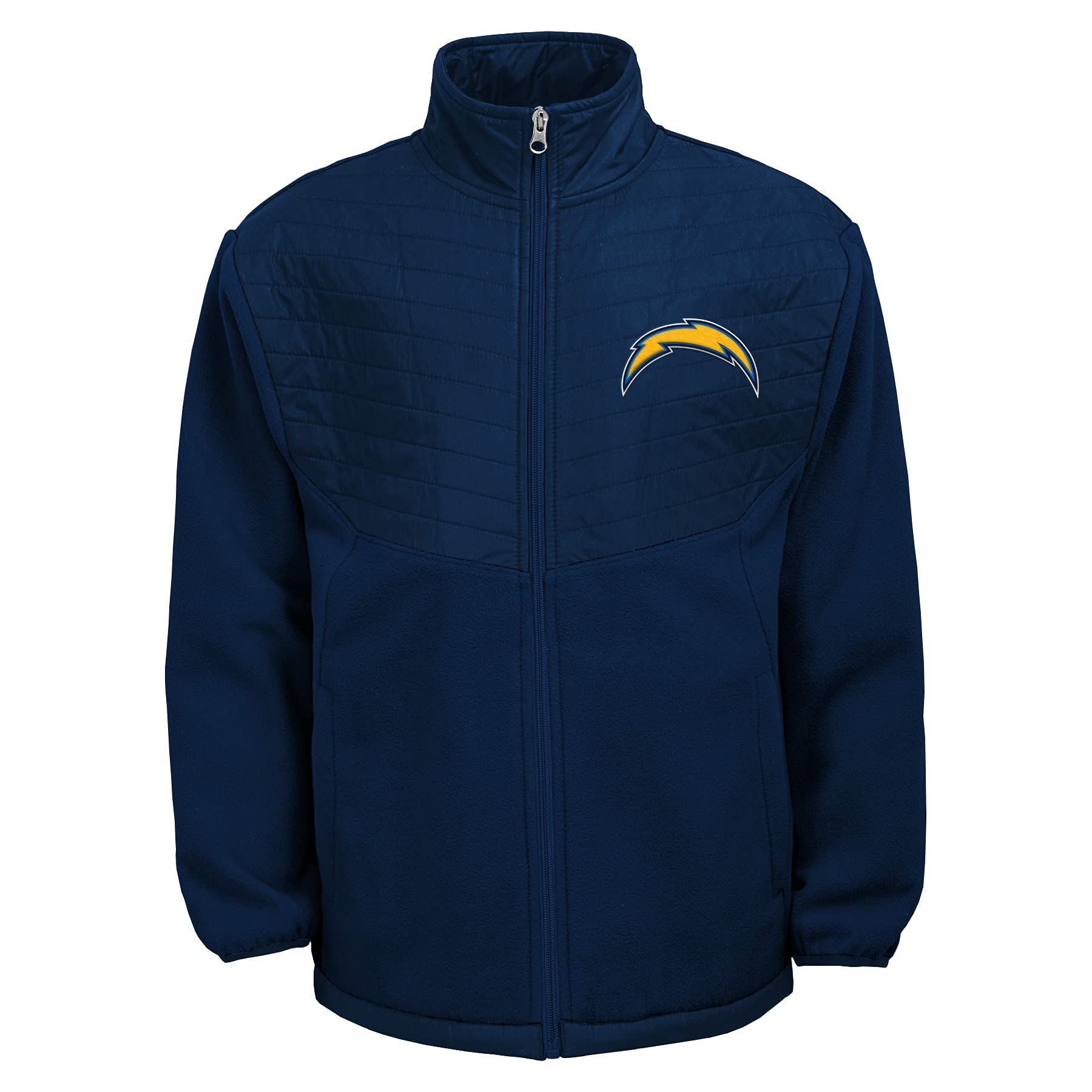 Outerstuff NFL Boys Youth (8-20) Los Angeles Chargers Long Sleeve Full Zip Jacket, Medium (10-12)
