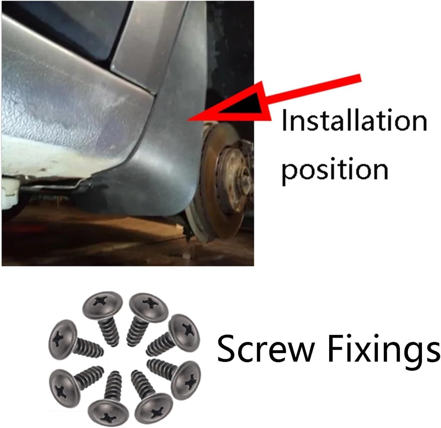 4X Front Rear Left Right Splash Guard Fender Mud Flaps Compatible with Renault Kwid E-Tech Compatible with Dacia Spring Eletric City K-ZE IKCO K112 Climber