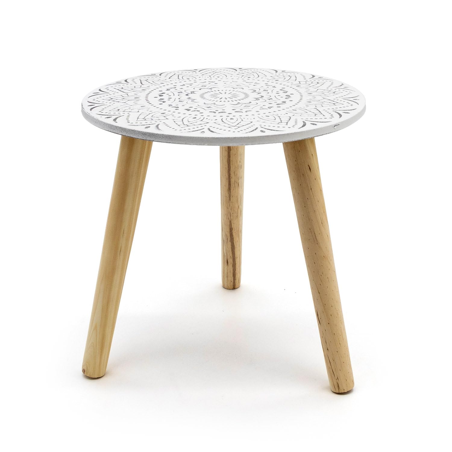 table d'appoint bois décorative
