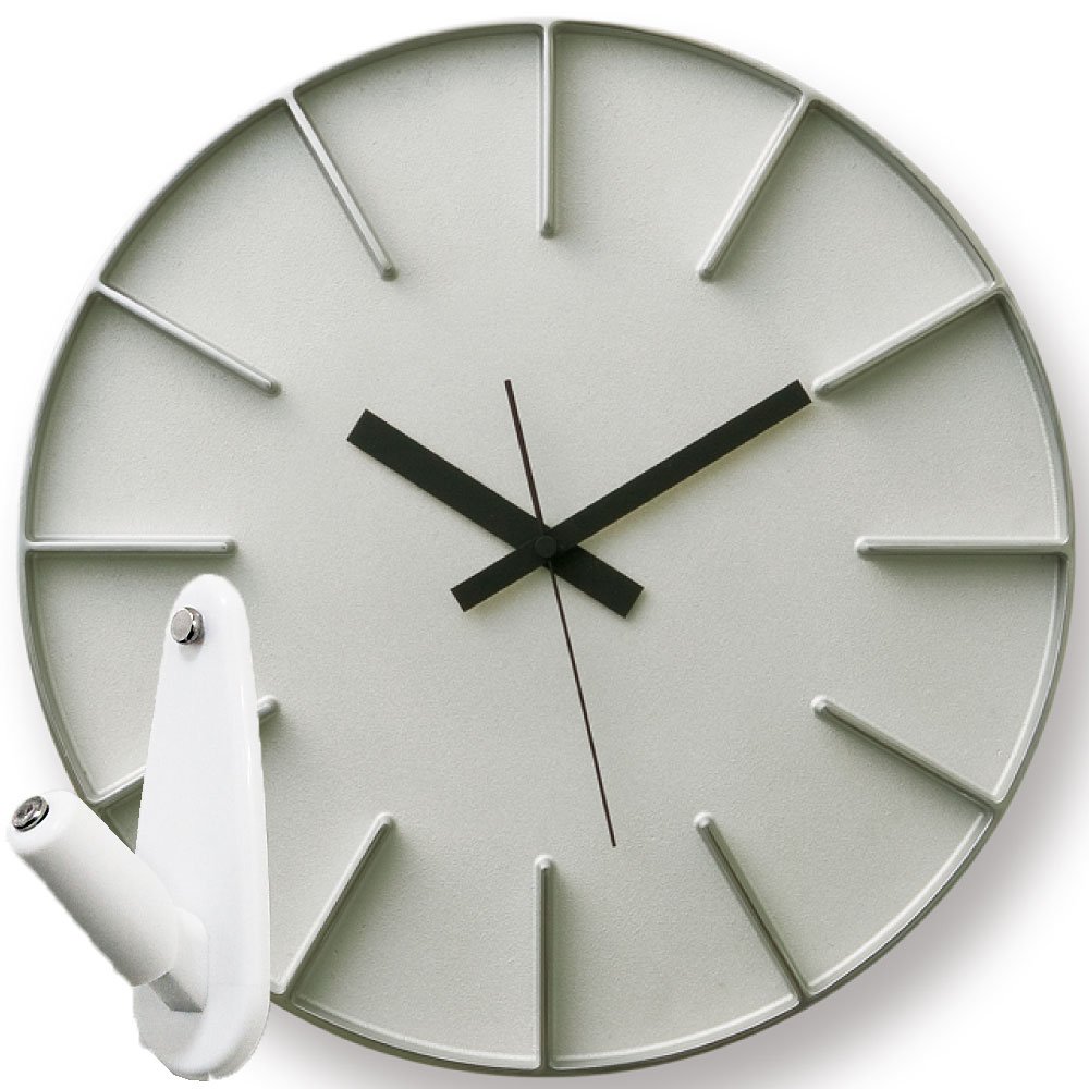 Amazon.co.jp: Lemnos Edge Clock AZ-0115 + 壁の穴が目立ちにくい時計  