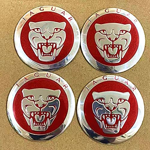 Aoubou 4Pcs 56Mm Car Wheel Center Hub Cap Sticker Auto Decal Forjaguar Xk8 Xk Xkr Xfr (Red) #TOP1