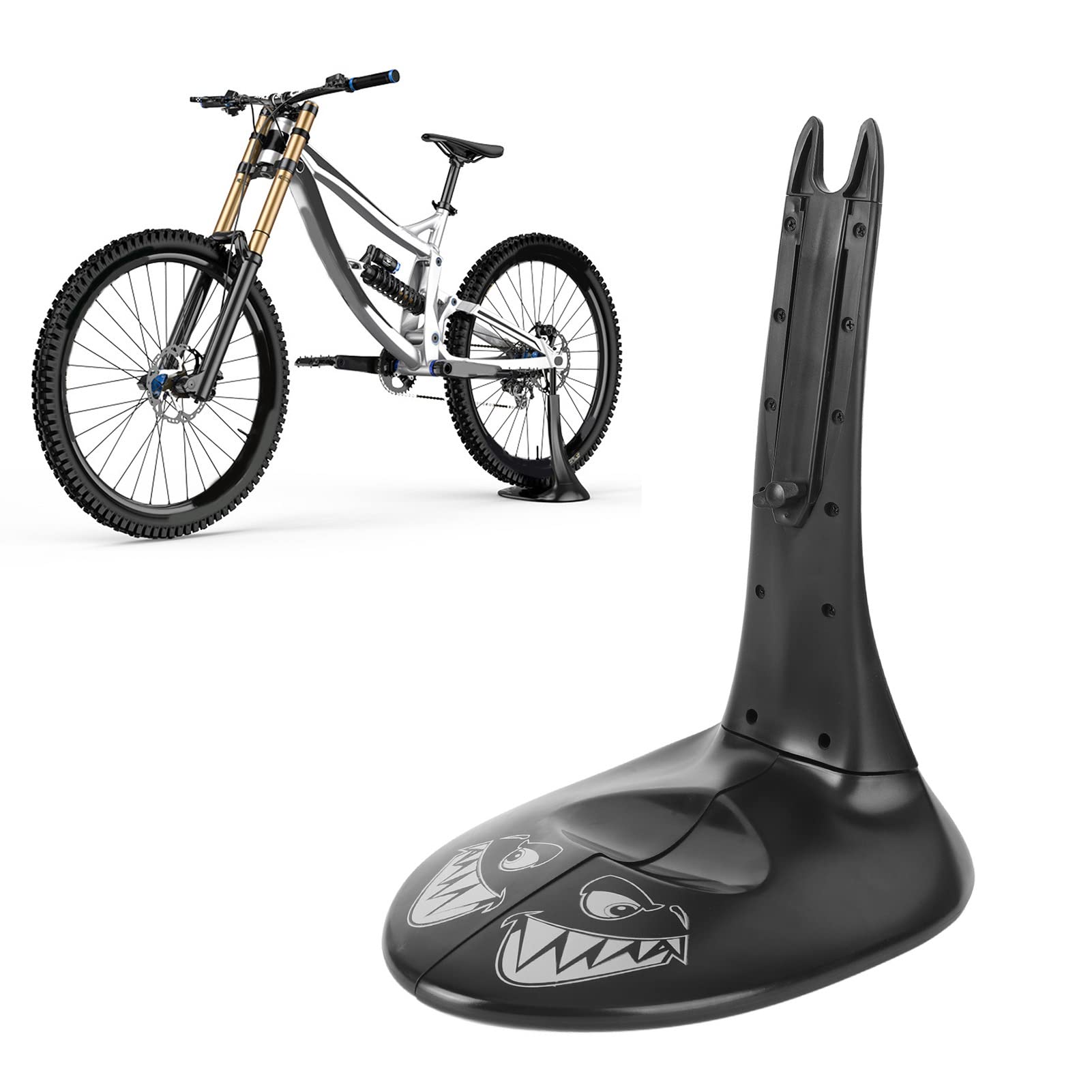 Console Stand Alone Cavalletto Laterale Per Bici Universale In Alluminio Regolabile, Per Ruote Da 24 A 29 Pollici Cavalletto Laterale Portante 45kg - Foto 4