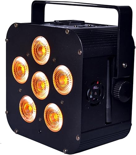 Miniatura 5 de Luces de fiesta portátiles DJ discoteca, 6x18w Rgbaw UV 6in1 batería alimentación inalámbrica DMX LED Par luz para iluminación de escenario